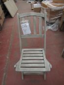 | 1x | COX AND COX RAVELLO FOLDING BISTRO CHAIR | DOESN'T APPEAR TO BE ANY MAJOR DAMAGE | RRP £- |