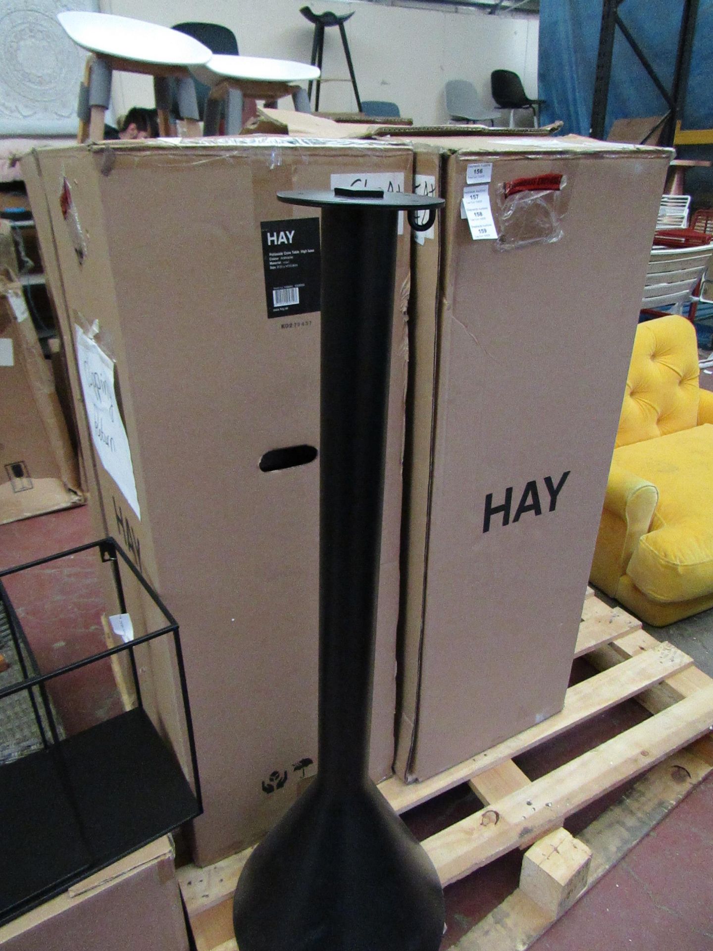 | 1x | HAY PALISSADE CONE TABLE HIGH BASE | LOOKS UNUSED AND BOXED, PLEASE NOTE THIS IS JUST THE