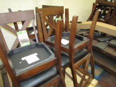 Bayside Furnishings parts to a extending dining set, includes 6 chairs and 2 table tops with feet to