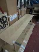 | 1X | MILANO DINING BENCH | RRP CIRCA £250.00 | LOOKS UNUSED NO GUARANTEE |