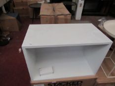 | 1X | MUUTO STACKED SHELF SYSTEM WITH BACKBOARD IN WHITE | LOOK UNUSED, NO GUARANTEE | RRP £136.