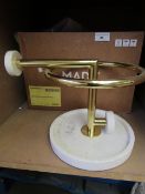 | 1X | MADE.COM SAKARI UMBRELLA STAND BRASS & MATBLE | RRP £100 BOXED  | NO GUARANTEE) |