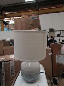 | 1x | BLUE OMBRE SMALL TABLE LAMP WITH SHADE | DOESN'T APPEAR TO BE ANY MAJOR DAMAGE | RRP £50 |