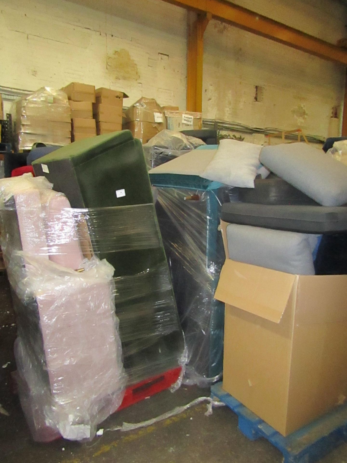 | 9X | PALLETS OF SWOON B.E.R FURNITURE AND SOFAS, ALL CUSTOMER RETURNS UNCHECKED FOR THE EXTENT