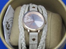 Kahuna leather strapped watch, new and ticking