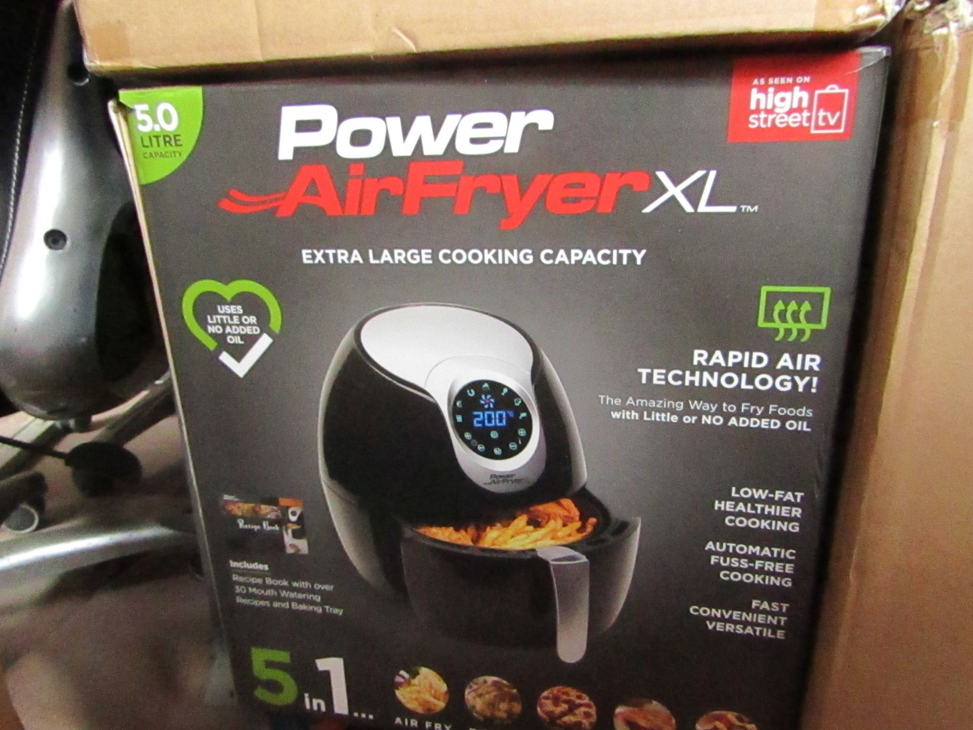 | 4X | POWER AIR FRYER XL 5LTR| UNCHECKED AND BOXED SOME MAY BE IN NON PICTURE BROWN BOXES| NO