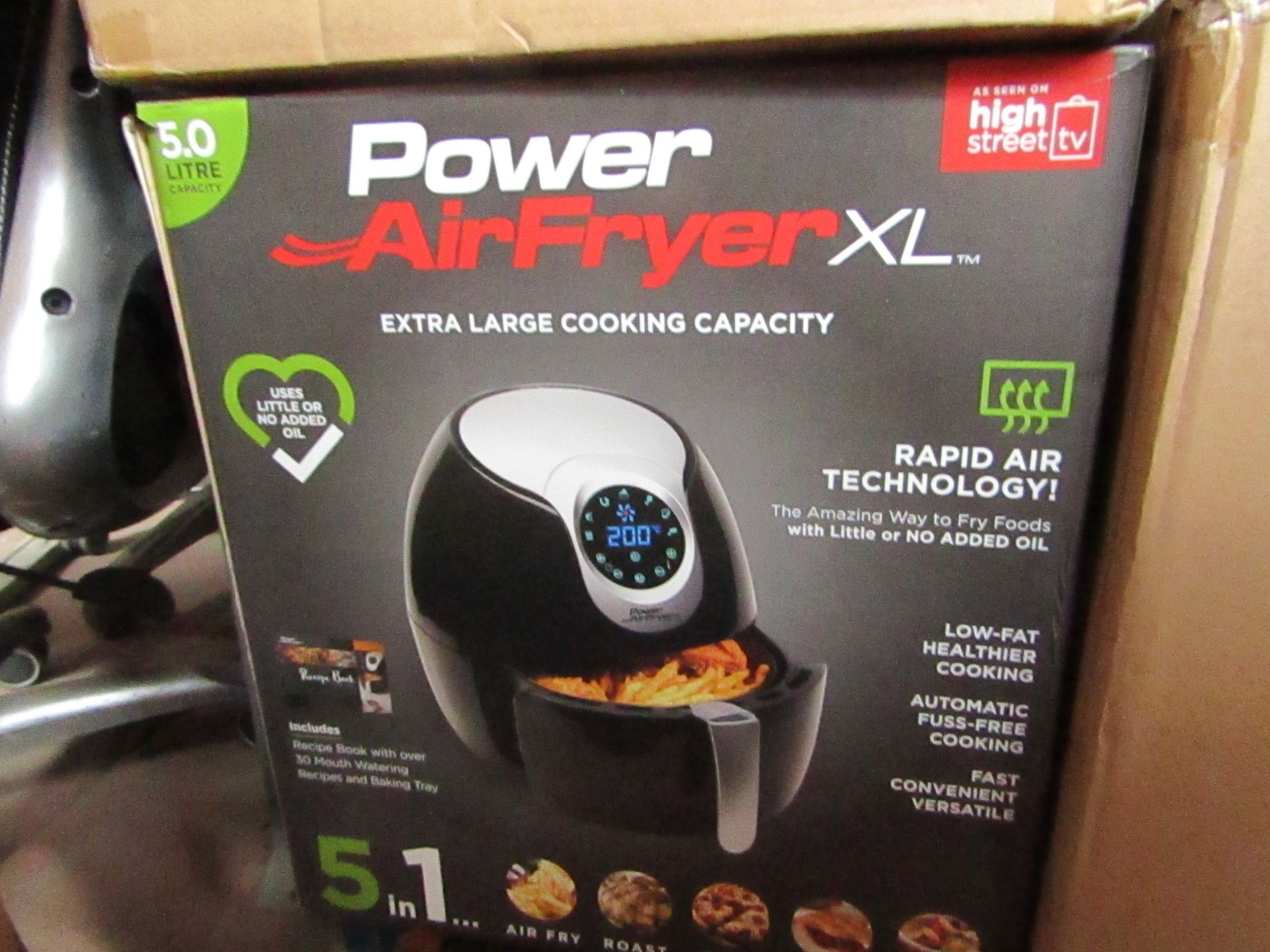 | 4X | POWER AIR FRYER XL 5LTR| UNCHECKED AND BOXED SOME MAY BE IN NON PICTURE BROWN BOXES| NO