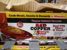 | 5X | RED COPPER CHEF ELECTRIC MEAL MAKERS | UNCHECKED AND BOXED | NO ONLINE RESALE | SKU