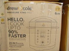 | 4X | PRESSURE KING PRO 20 IN 1 6LTR PRESSURE COOKER | UNCHECKED AND BOXED SOME MAY BE IN NON