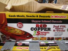 | 5X | RED COPPER CHEF ELECTRIC MEAL MAKERS | UNCHECKED AND BOXED | NO ONLINE RESALE | SKU