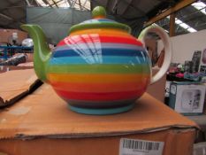 2x Rainbow - Large Teapot - New & Packaged.