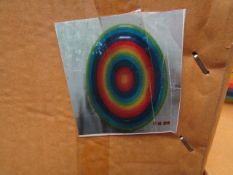 8x Rainbow - Large Plates (26cm) - New & Packaged.