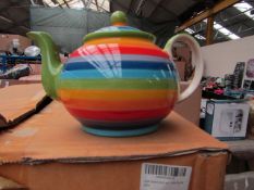 2x Rainbow - Large Teapot - New & Packaged.