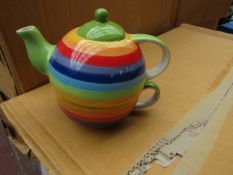 2x Rainbow - One Cup Teapot - New & Packaged.