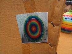 8x Rainbow - Large Plates (26cm) - New & Packaged.