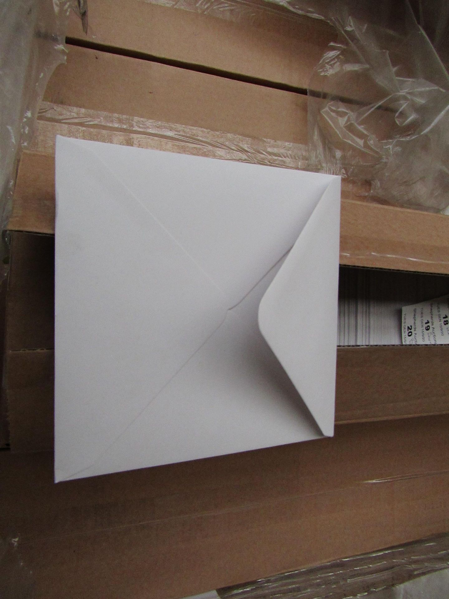 2 Boxes of 900 Gummed Bankers Envelopes. 143mm x 143mm. Unused.