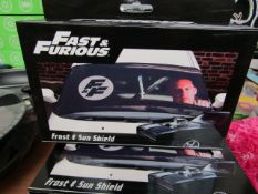 1x Fast & Furious - Car Tidy - New & Packaged. 1x Fast & Furious - Frost & Sun Shield - New &