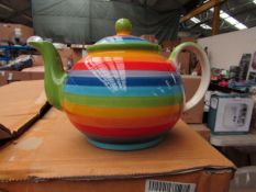 2x Rainbow - Large Teapot - New & Packaged.