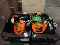 2x Approx 20 Felt Halloween Bags - Unused with Original Tags.
