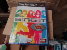 Box of 15 Playstaion 2 Sing it Games. New & Packaged