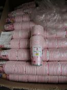 10x Pacs of 8 Rackel Ellen Girls Paper Cups - All Packaged.