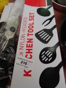 5 Piece Nylon -Headed Kitchen Tool Set - Unchecked & Boxed.