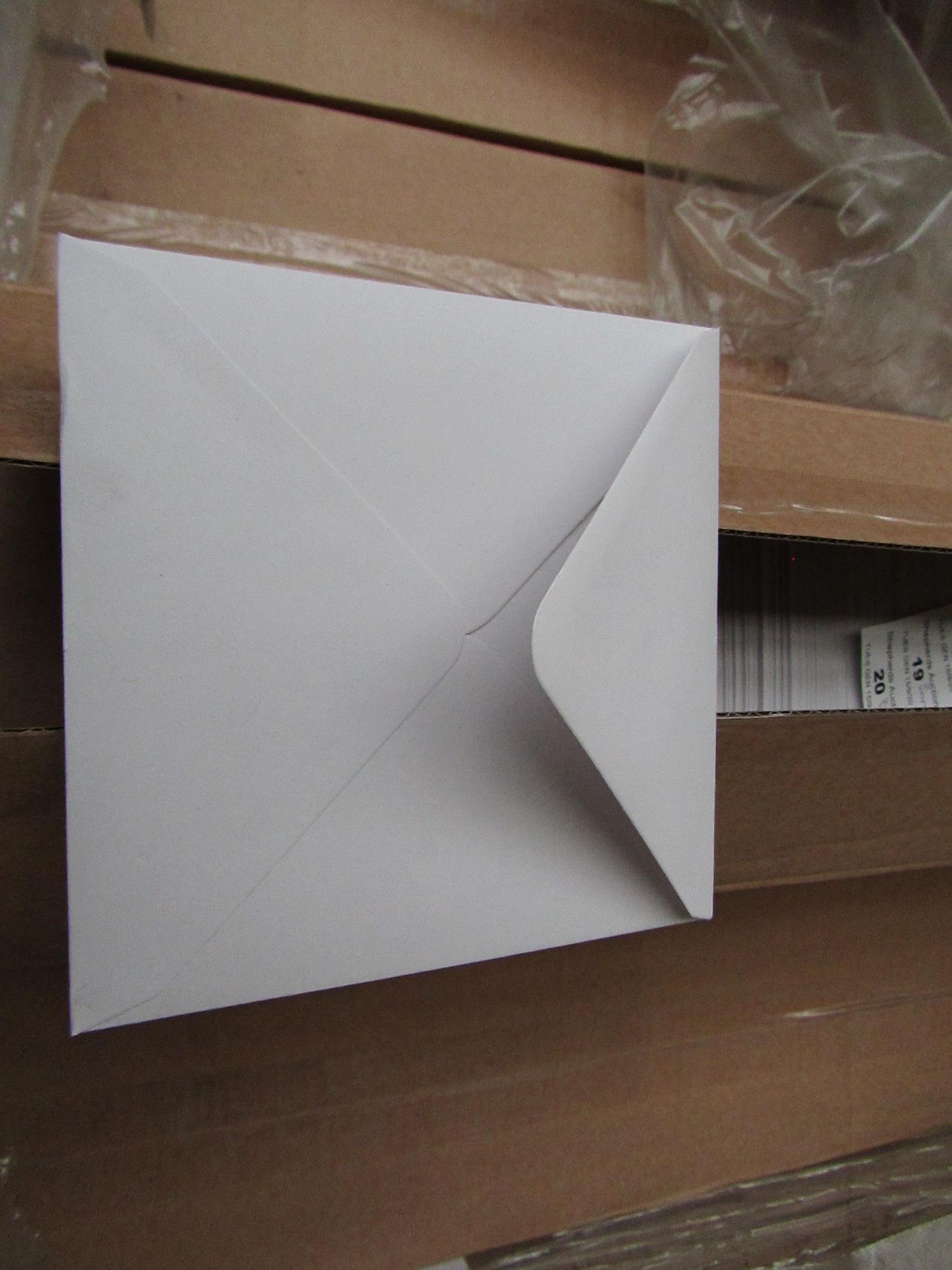 2 Boxes of 900 Gummed Bankers Envelopes. 143mm x 143mm. Unused.