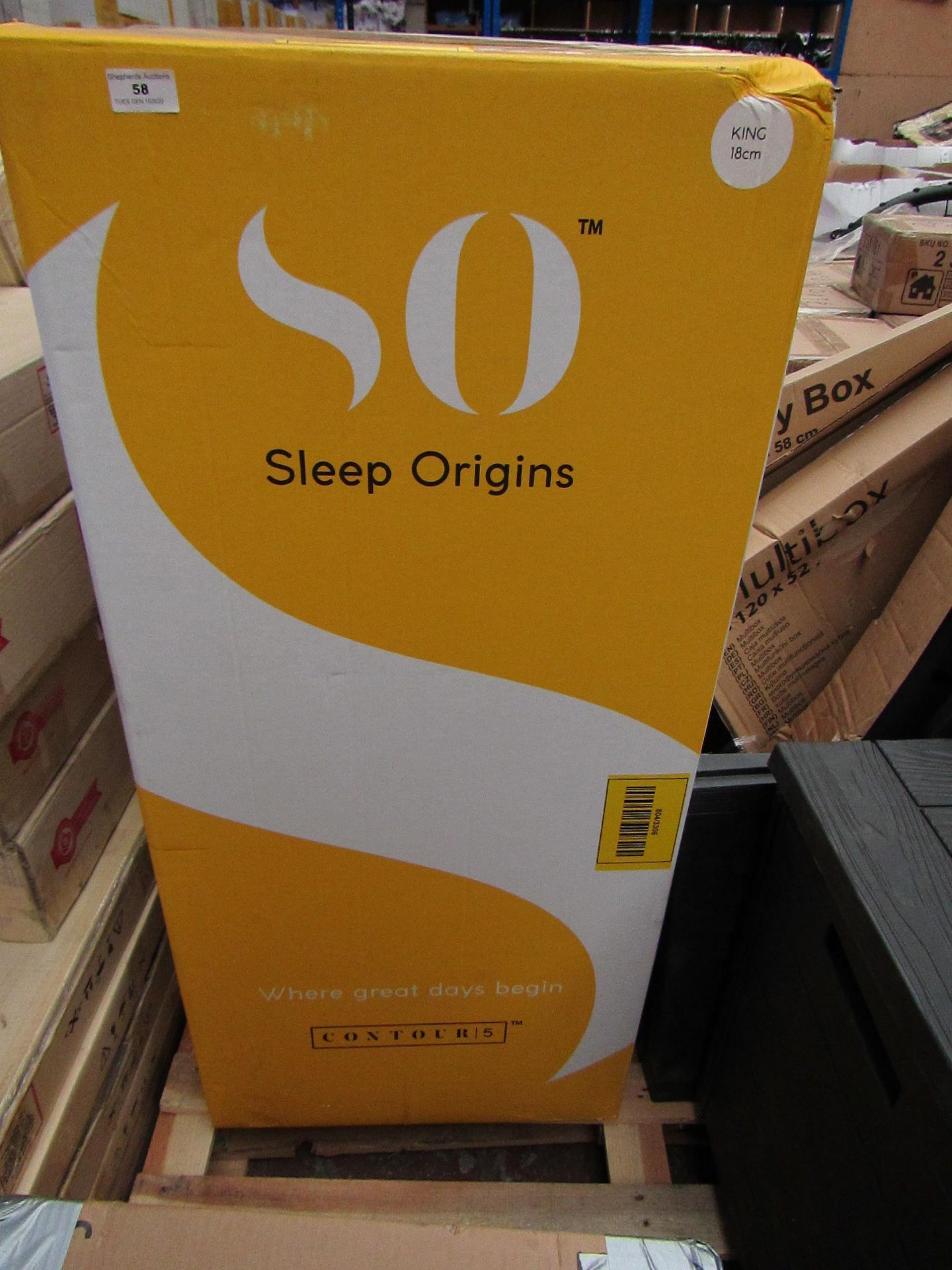 | 1X | SLEEP ORIGINS KING SIZE 18CM DEEP MATTRESS | NEW AND BOXED | NO ONLINE RESALE | RRP £599 |