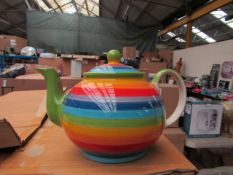 2x Rainbow - Large Teapot - New & Packaged.