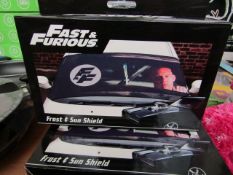 1x Fast & Furious - Car Tidy - New & Packaged. 1x Fast & Furious - Frost & Sun Shield - New &