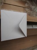 2 Boxes of 900 Gummed Bankers Envelopes. 143mm x 143mm. Unused.