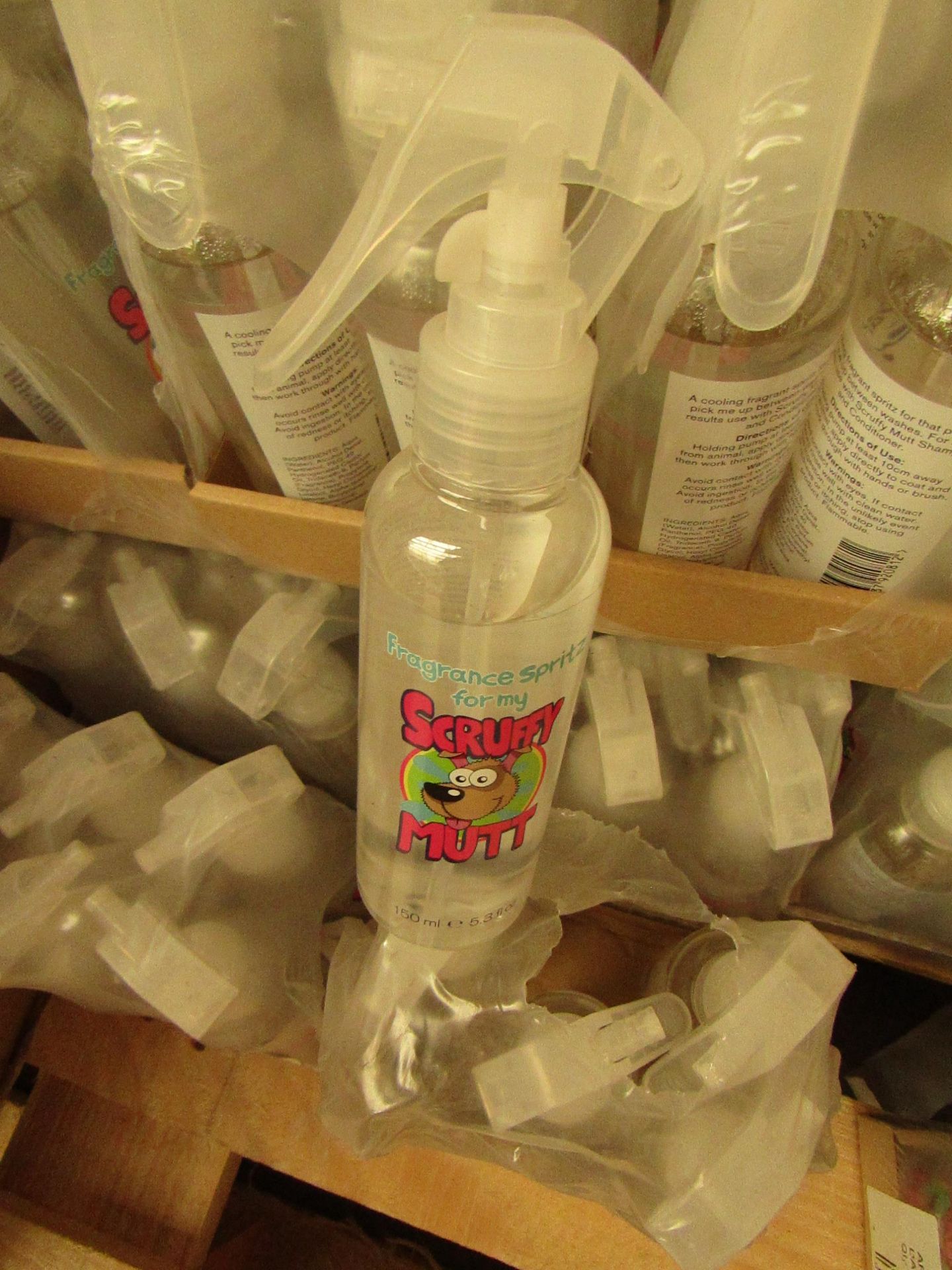 12x 150ml Scruffy Mutt Dog Spritz. Unused & Packaged.