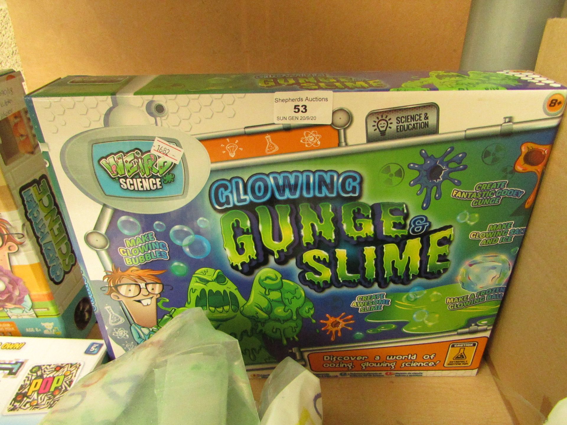 Weird Science Glowing Gunge Slime. Boxed