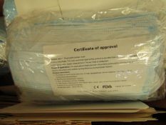 50 x Disposable Civilian masks. Production Date 31/3/20. new & Packaged