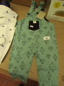 Turtledove London - Crystal Easy Fit Dungaree - Size 6-12 Months - Good Condition with Original