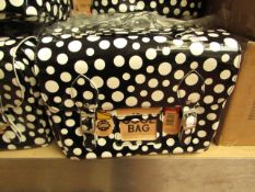 Cool Bag - Easy Open (Pocka Dot Design (Black & White) - All Look New, With Original Tags.