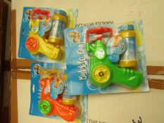3x Single Packs of Bubble Guns - All Good Condition & Packaged.