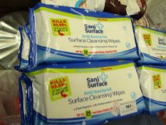 6 x 56 Sani Wipes Anti Bac Surface Cleansing Wipes. Unused