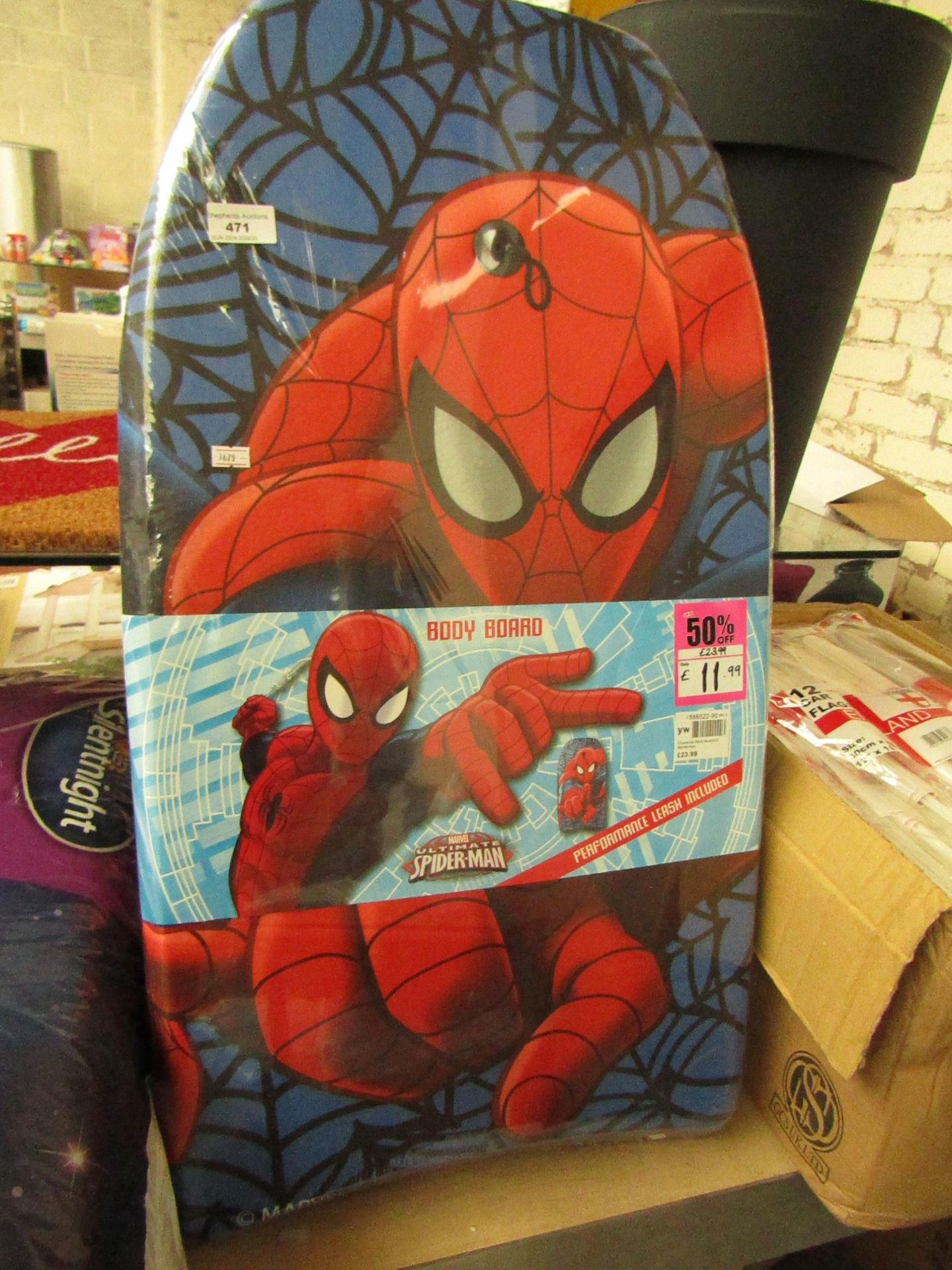 Marvel Spiderman Body Boards. Unused & in Original Packaging