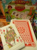 3x Packs of Giant Playing Cards - 2 Lots Unboxed.