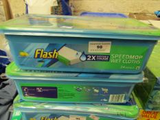 2 x 24 Refills Flash Speedmop Wet Cloths. Paxkaged