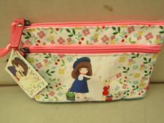 2x Santoro Kori Kumi - 2 Zip Pencil Case (Bon Voyage) - Look New with Original Tags & Packaged.