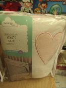 George Baby - Hearts Quilt - Cot & CotBed 4 Tog - All Look New & Packaged.