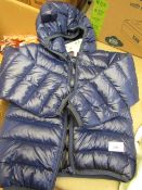 Toddler Stylish 3D Ear Print Solid Hooded Down Jacket - Size 2 Years Approx - Original Tags - Good