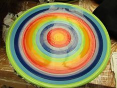 8x Rainbow - Large Plates (26cm) - New & Packaged.