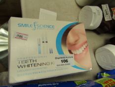 Smile Science Teeth Whitening Kit 10 Day Treatment. Boxed #but unchecked