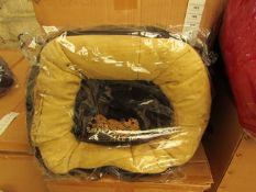 Snoozzzeee Dog - Black Donut Dog Bed (20") - New & Packaged.