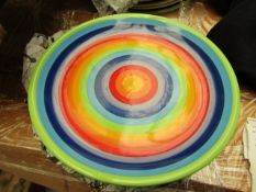 8x Rainbow - Large Plates (26cm) - New & Packaged.