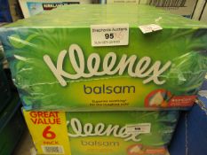 6 x Boxes of Kleenex Balsam Tissues. Unused & Packaged