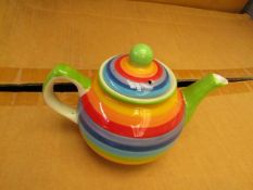 2x Rainbow - Small Teapot - New & Packaged.